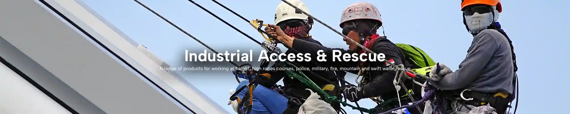 A few rope access workers.